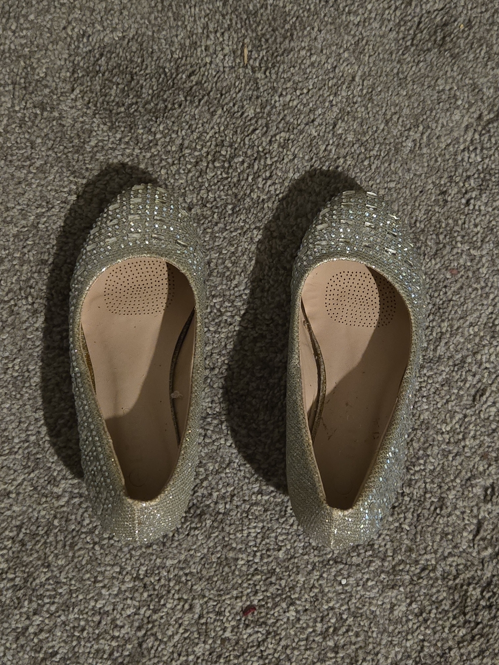 Sparklings Girls Sliver Wedges